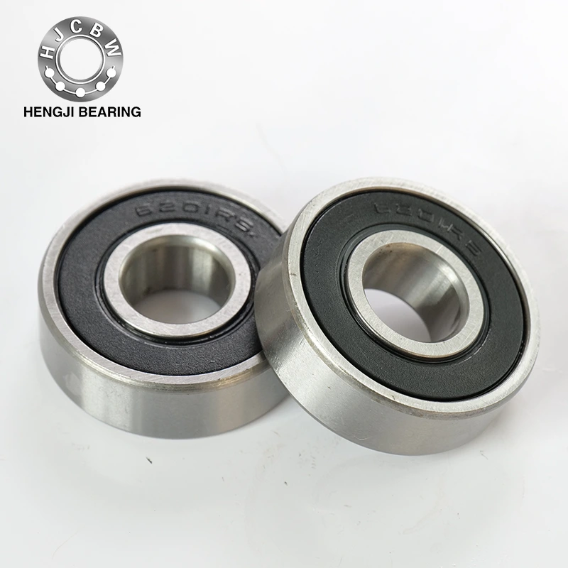 Rodamientos de bolas de ranura de 6201rs con sello