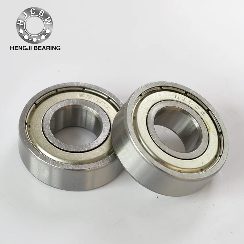 Rodamientos de bolas de ranura de 6202z con un rango de anillo