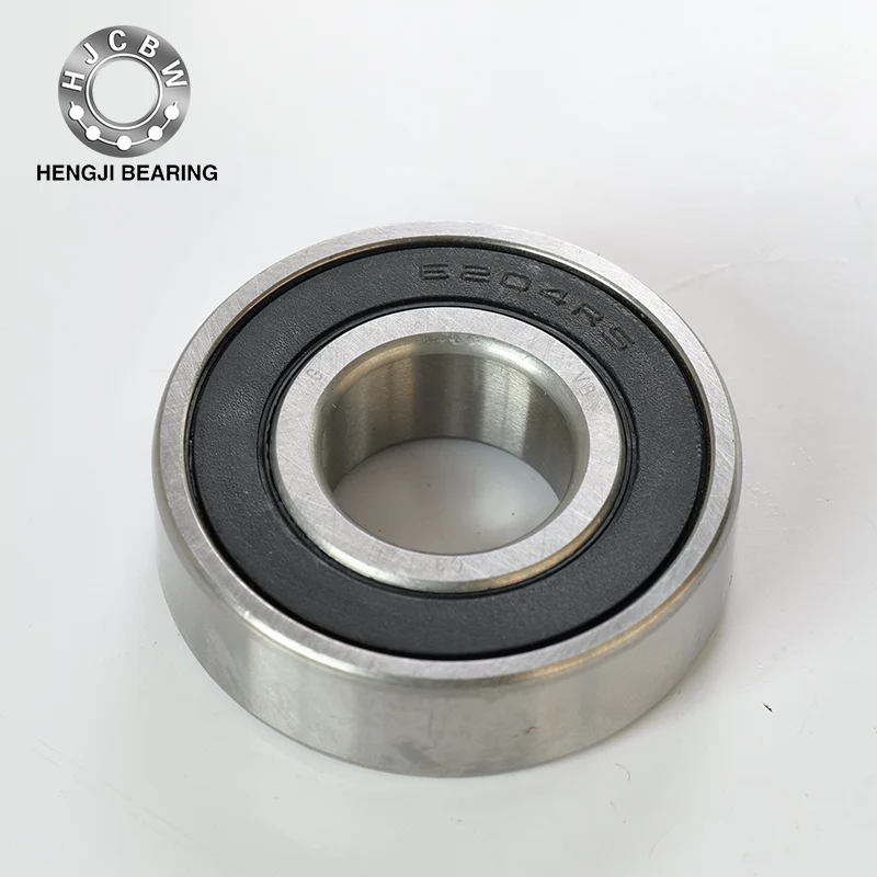 Rodamientos de bolas de ranura de 6204rs con un ritmo de anillo